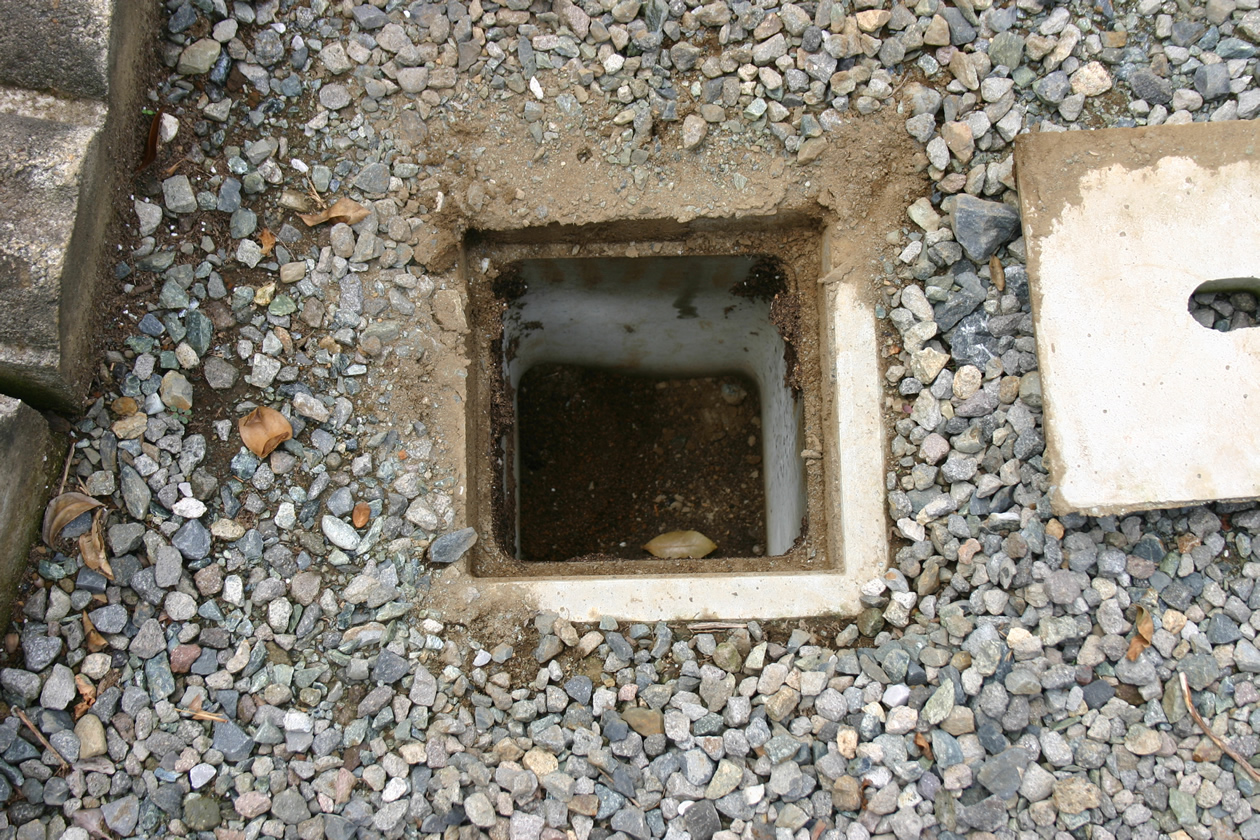 雨水浸透枡設置